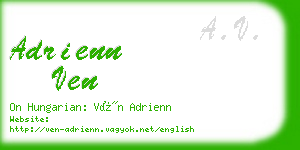 adrienn ven business card